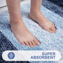 Luxury Microfiber Bath Mat by Axyaa - Soft, Non-Slip, Super Absorbent Stone Rug