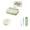 Axyaa Stainless Steel Bento Lunch Box Set - Large Capacity with Tableware