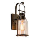 Axyaa Loft Glass Wall Lamp for Bedroom Aisle Restaurant Cafe Bedside Stairway Balcony