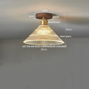 Axyaa Modern Nordic Clear Glass LED Ceiling Lamp for Home Decor