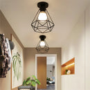 Axya Vintage Industrial Metal Cage Ceiling Chandelier