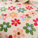 Axyaa Floral Coral Fleece Throw Blanket: Cozy & Stylish Winter Bed Sofa Blanket