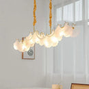 Axyaa French Cream Style Chandelier, Retro Crystal Glass Main Hall Light