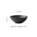 Axyaa Matte Stone Patterned Ceramic Ramen Soup Salad Fruit Noodle Bowl Large Capacity