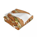 Axyaa Personalized McChicken Throw Blanket Large - Custom Gift Blankets
