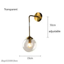 Nordic Glass Wall Lamps LED Luxury Round Vintage Ball Bathroom Mirror Beside Lamps