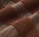 Axyaa Embroidered Cotton Towels Set - Hotel Quality Bath & Face Towels