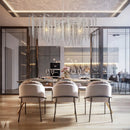 Axyaa Crystal Chandelier: Elegant French Branch Lamp for Modern Luxury Living