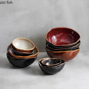 Axyaa Flame-Killed Ceramic Soup Pasta Salad Serving Bowls Set