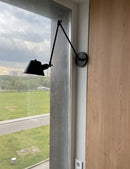 Axyaa Vintage Rustic Iron Wall Sconce Lighting - Black Arm Wall Lights E27 Led