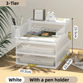 Metal Mesh Desk Organizer Axyaa A4 Paper Document File Letter Pen Tray Shelf