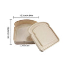 Axyaa Toast Bento Box: Reusable Sandwich Bread Storage for Office, School, Picnics