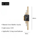 Axyaa Marble Wall Lamp for Hotel Living Room Bedroom Decor