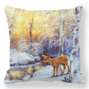 Axyaa Easter Bunny Egg Floral Print Pillowcase