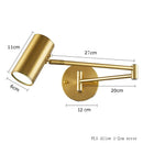 Axyaa Adjustable Swing Arm LED Wall Sconce for Home Decor & Bedside Lighting