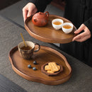 Axyaa Wooden Serving Tray: Stylish Coffee Table Decor, Fruit Platter, Food Dish Tray