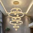 Axyaa Crystal Chandelier Pendant Light for Living Room, Bedroom, Ceiling - Luxury Indoor Lighting