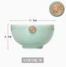 Axyaa Zodiac 4.5-inch Celadon Rice Bowl - Creative Twelve Chinese Zodiac Ceramic Tableware