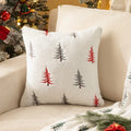 Axyaa Christmas Tree Plush Pillowcase - Festive Sofa Cushion Cover