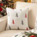 Axyaa Christmas Tree Plush Pillowcase - Festive Sofa Cushion Cover