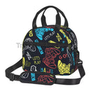 Compact Colorful Joystick Game Lunch Bag by Axyaa - Shoulder Strap, Reusable Lunch Box for School & Work