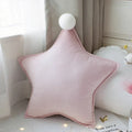 Axyaa Star Cushion: Pink Cute Waist Protection Backrest for Bed, Office, and Napping