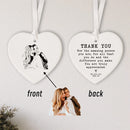 Axyaa Personalized Ceramic Photo Engraved Heartfelt Keepsake Gift