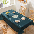 Axyaa Light Luxury Rectangular Tablecloth with Oil-Proof and Anti-Scalding Features