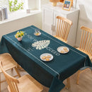 Axyaa Light Luxury Rectangular Tablecloth with Oil-Proof and Anti-Scalding Features