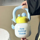 Axyaa Big Belly Water Bottle with Handle and Tea Filter