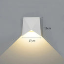 Outdoor Waterproof LED Wall Lamps Aluminum Black White Wall Light by Axyaa