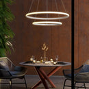 Axyaa Circular LED Pendant Light for Dining Room & Living Room