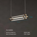 Axyaa Brass Pendant Light: Modern Minimalist Dining Table Lamp