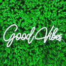 Axyaa Good Vibes Only Neon Light Sign 55x22CM for Bar KTV Room Bedroom Party