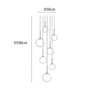 Axyaa Staircase & Indoor Spotlights Ceiling Lamp Set for Living Room Decor