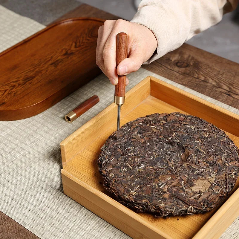 Axyaa Sandalwood Tea Needle Handmade Rosewood Tea Set Stainless Steel Ebony