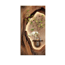 Axyaa Retro Mural Lamp with Green Plants for Entrance Hall Decoration