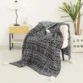 Axyaa Bohemian Knit Sofa Cover & Summer Blanket with Air Conditioning Features