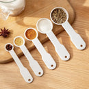 Axyaa Plastic Measuring Spoon Set for Baking and Cooking