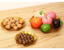 Axyaa Acrylic Fruit Plate Snack & Dim Sum Serving Tray for Melon Seeds and Dried Fruits