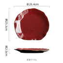 Axyaa Irregular Ceramic Steak Plate Pasta Sushi Dessert Serving Plate Molecular Cuisine