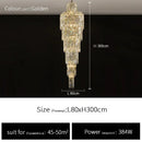 Axyaa Luxury Crystal Chandelier for Villa Living Rooms and Hotel Halls