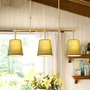 Axyaa Three-Headed LED Chandelier for Modern Minimalist Dining Room