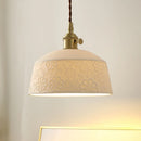 Axyaa Modern Ceramic Copper LED Pendant Lamps for Living Room and Bedroom