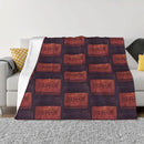 Axyaa Bourbon Biscuit Throw Blanket - Cozy Winter Decor & Gift