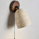Axyaa Yellow Travertine LED Wall Lights Bathroom Mirror Bedside Lamp