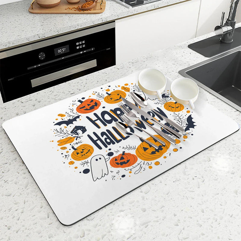 Axyaa Halloween Head Ghost Draining Mat