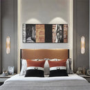 Axyaa Marble Wall Light: Modern Nordic Bedroom Lamp Fixtures