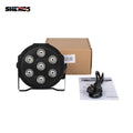 Axyaa LED Flat Par Light: 7x12W RGBW/7x18W RGBWA+UV for Family Events, Parties, and Venues
