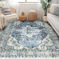 Axyaa Light Luxury Bohemian Area Rug for Living Room or Bedroom